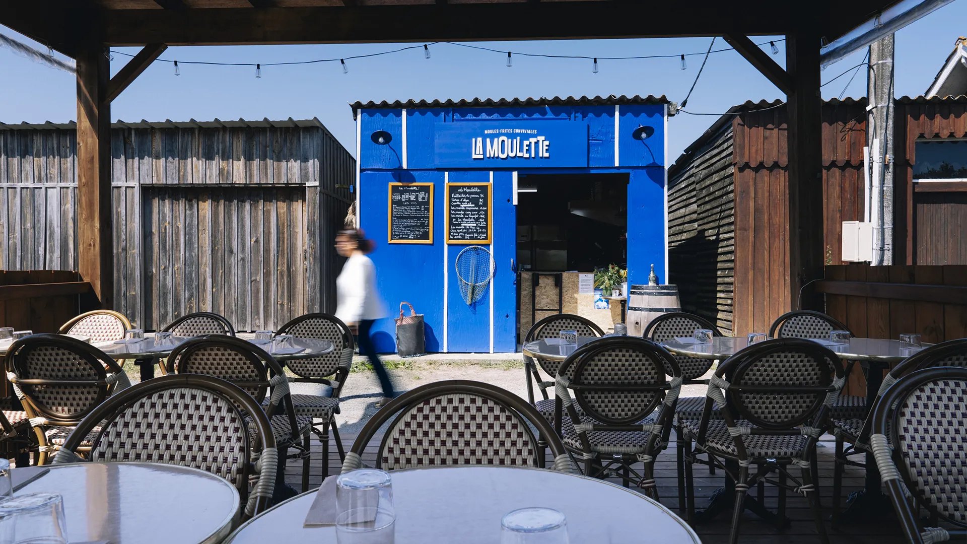restaurant le verdon sur mer soulac la moulette moules frites terrasse ombtragé